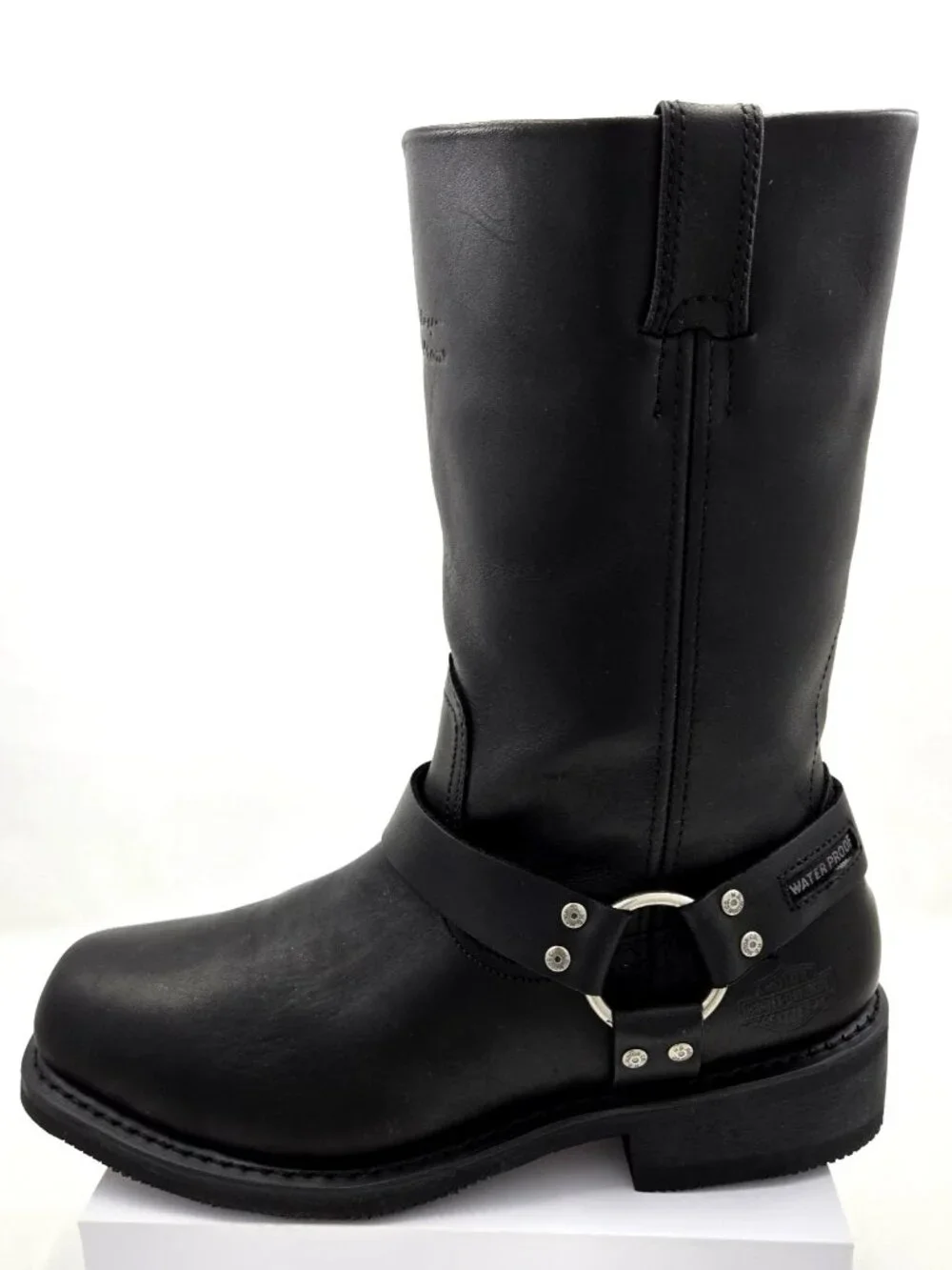 Harley Davidson Men's Size 11 Wide Hustin Side Zip Waterproof Black Boots D95353